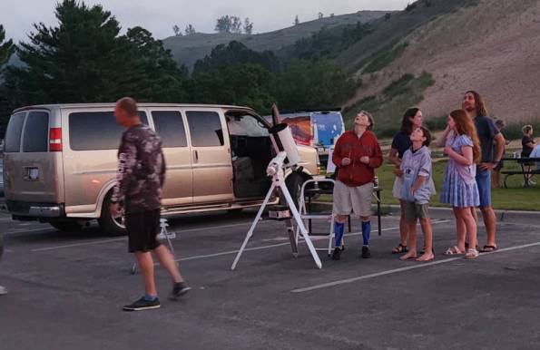 Looking for the first star to appear.