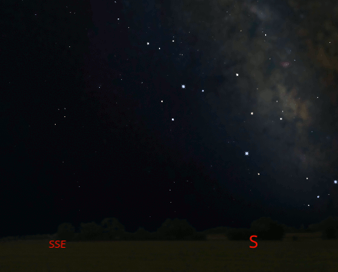 An animated constellation of Sagittarius and Teapot asterism finder.