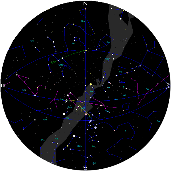 October Morning Star Chart