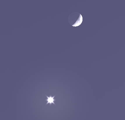 A closer look at Jupiter and the Moon at 9 PM tonight.