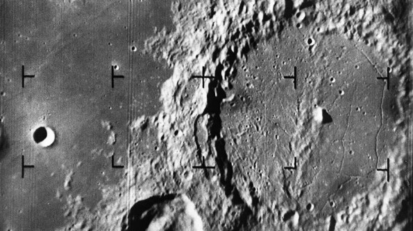 Alphonsus crater from Ranger 9.