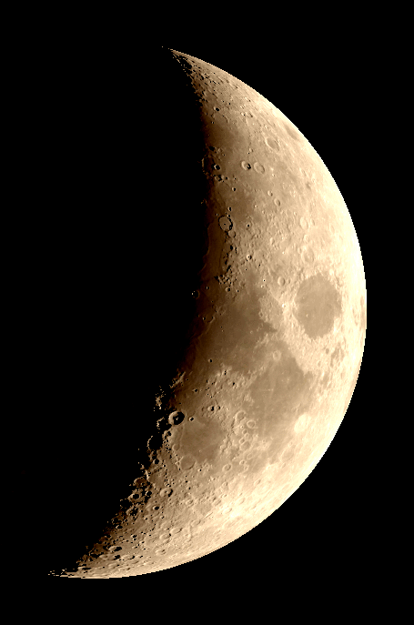 The Moon two days before first quarter at 10 PM tonight, September 16, 2026.
